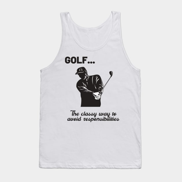 Funny Golf Definition Tank Top by JustCreativity